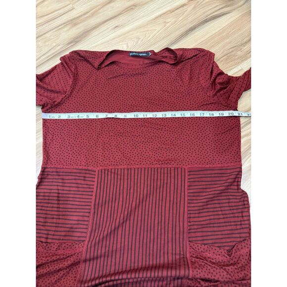 Gudrun Sjödén polka-dot and striped modal/cotton dress tunic fit size L/XL - Picture 6 of 7